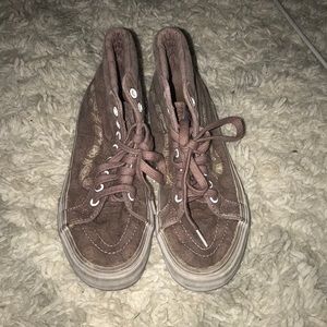 High top worn paisley strip vans